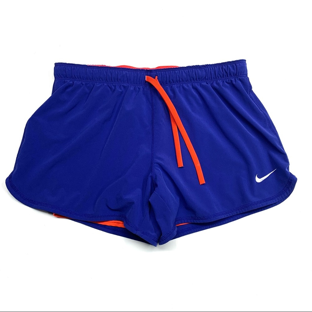 Nike Dri-Fit Bright Blue Coral Athletic Shorts Women’s Size Medium